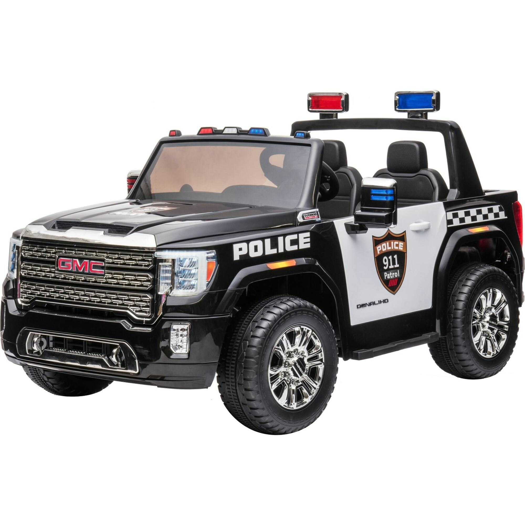 24V GMC Sierra Denali 2 Seater Police Ride-On Truck