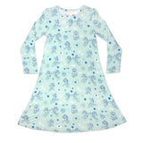 PAW Patrol: Valentine's Blue Bamboo Girls' Long Sleeve Dress