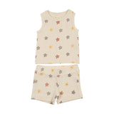 Floral Ribbed 2Pc Set