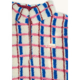 children's merino wool kangaroo jacket - pink & cobalt