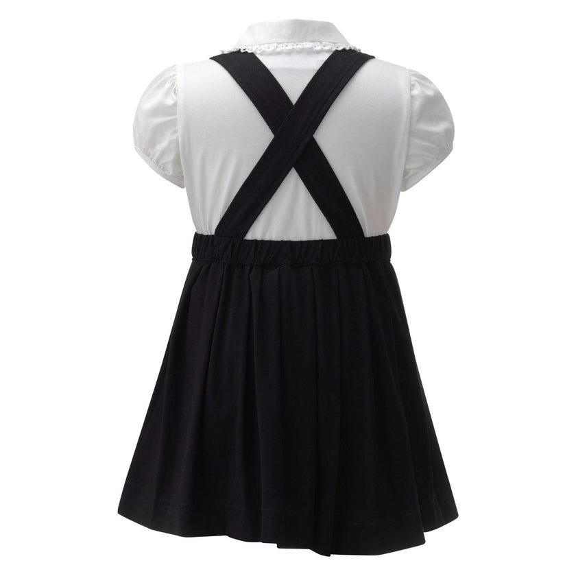 Eloise Blouse & Jersey Pinafore Set