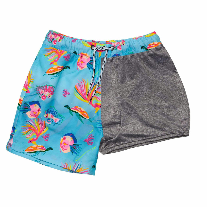 Sustainable Comfort Lined Drawstring Swim Short