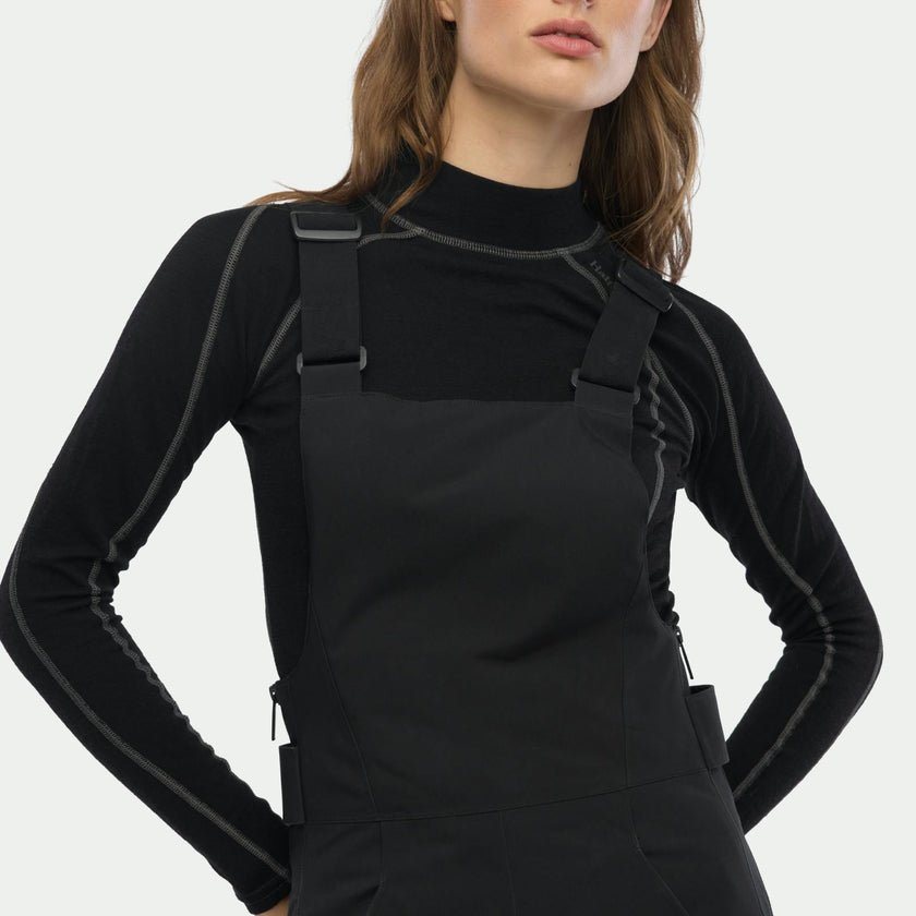 Carson Bib Pant Black