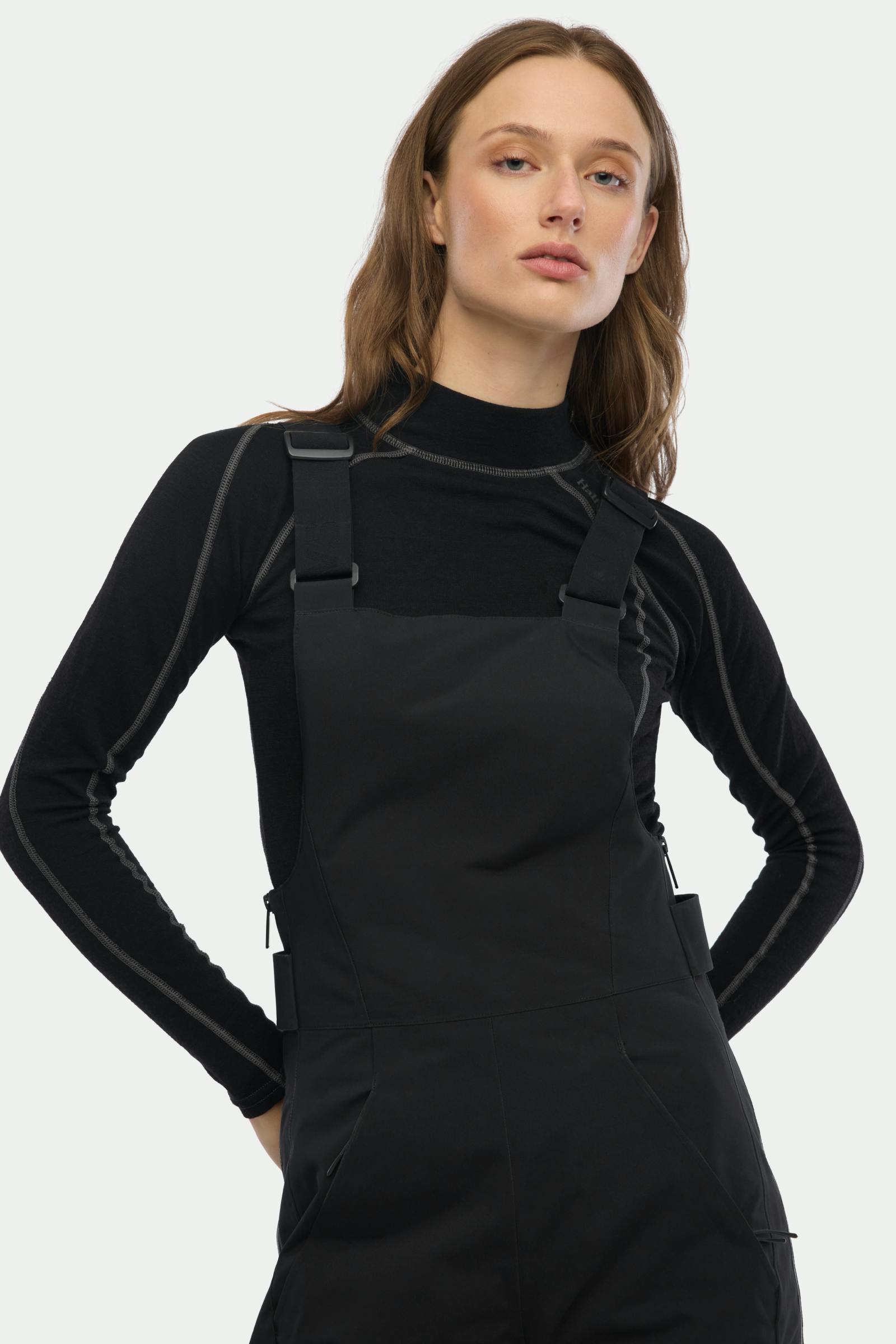 Carson Bib Pant Black