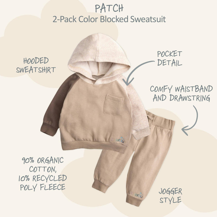 PATCH Colorblock Hoodie and Jogger Set