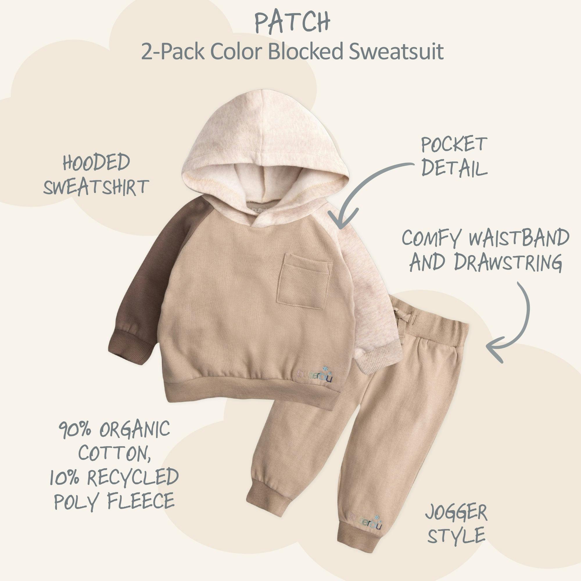 PATCH Colorblock Hoodie and Jogger Set
