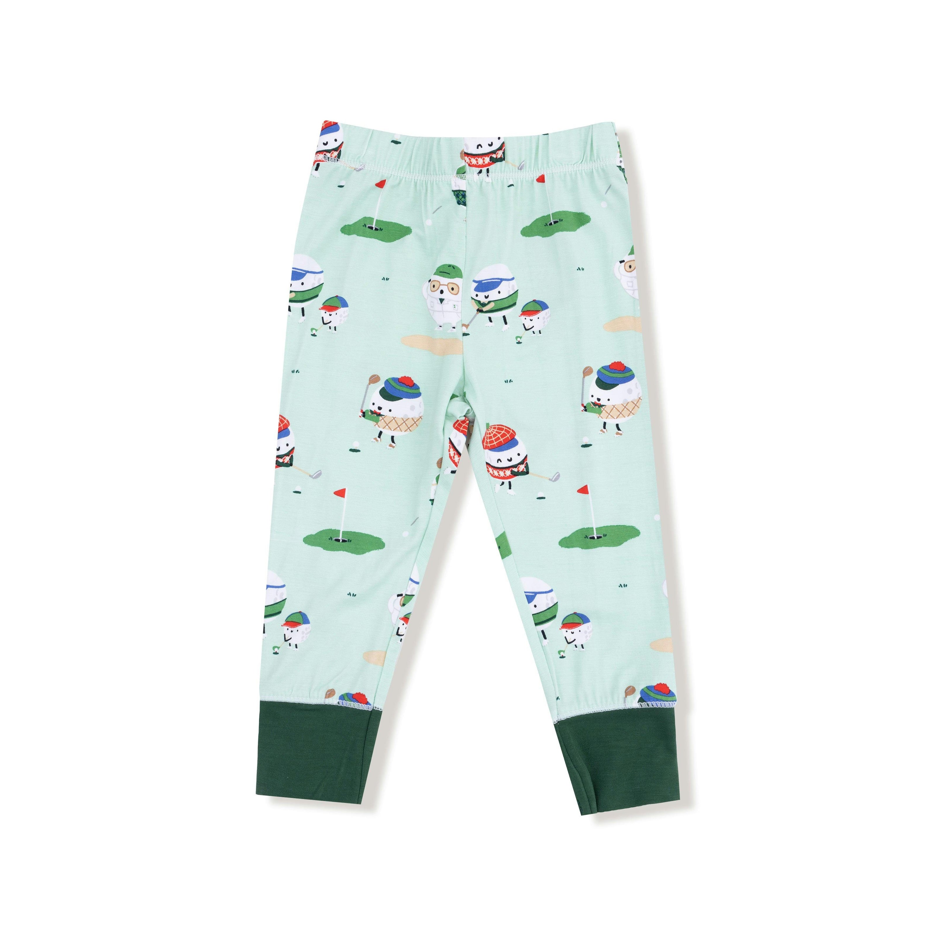 Golf Pros - Green - Long Sleeve Loungewear Set