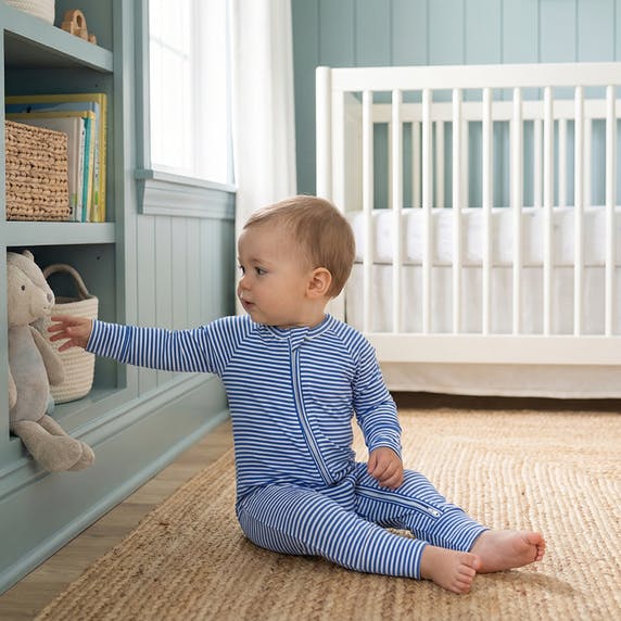 Cobalt Stripe Bamboo Sleeper