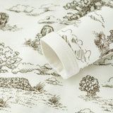 Country Toile Luxe Stretch Zipper Footed Romper