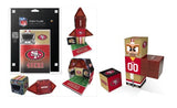 NFL San Francisco 49ers Magnetic Fan Tiles & Qubee Character Combo Set