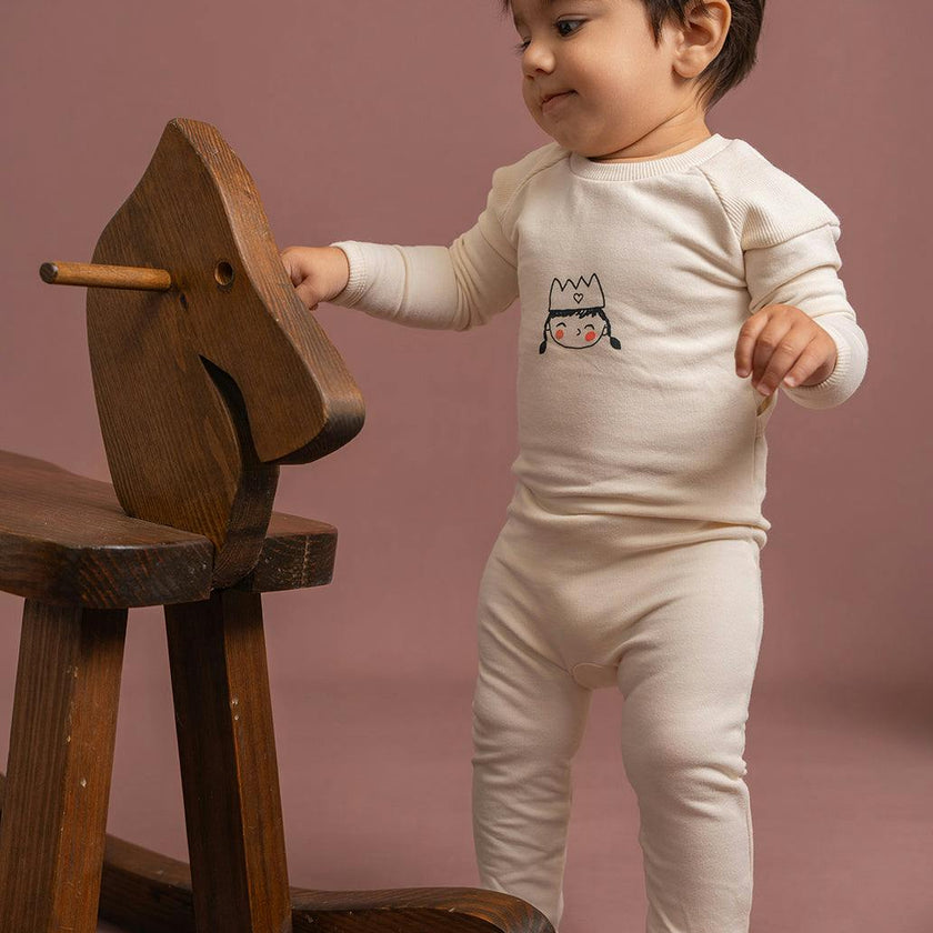 Crown Print Onesie