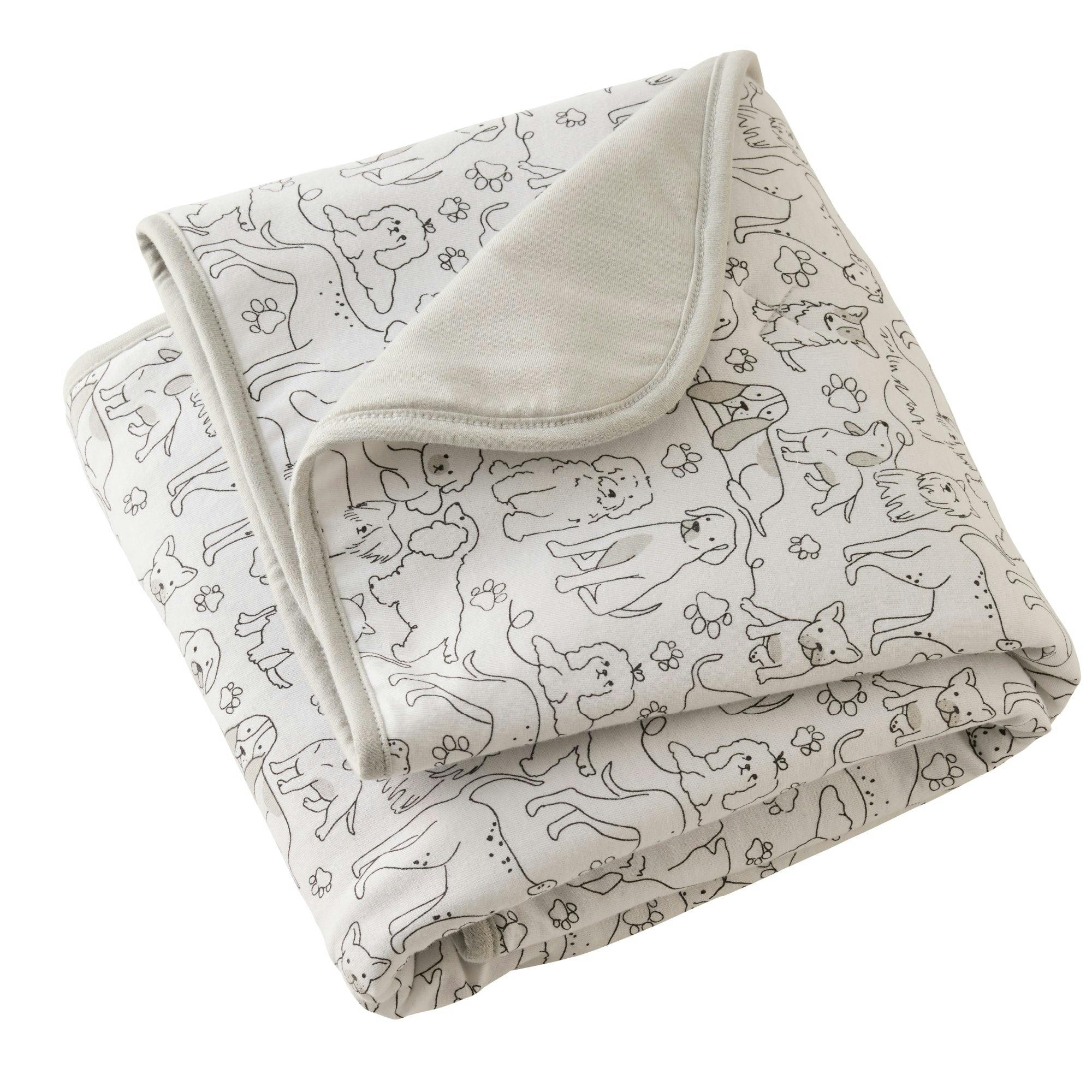 QUINN Reversible Light Weight Quilted Baby Blanket