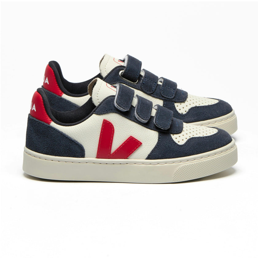 VEJA V-10 Chromefree Leather Sneakers - Nautical