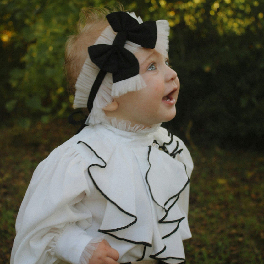 Coco-Caramel Tulle Hair Sash