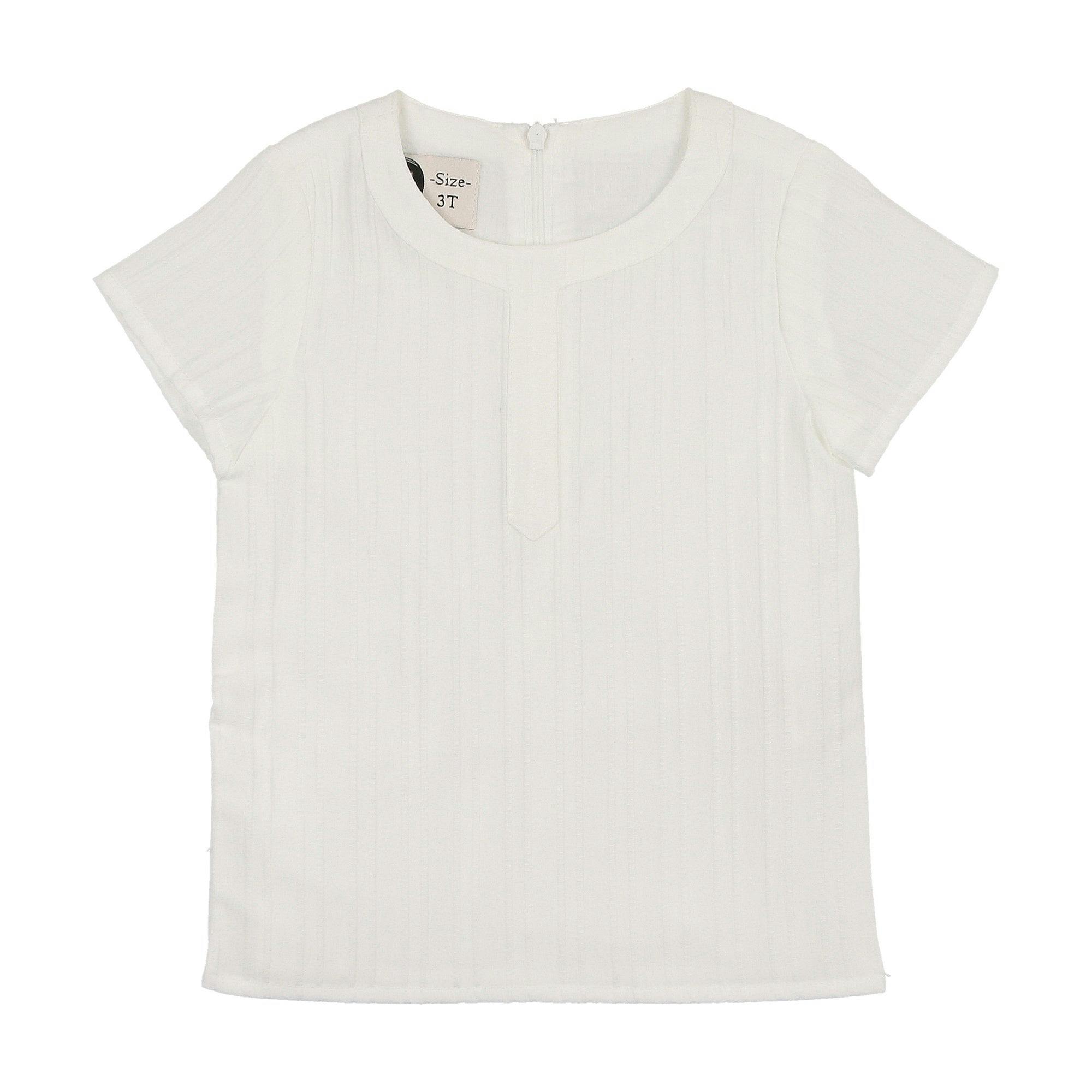 Striped Faux Tab Boys Shirt