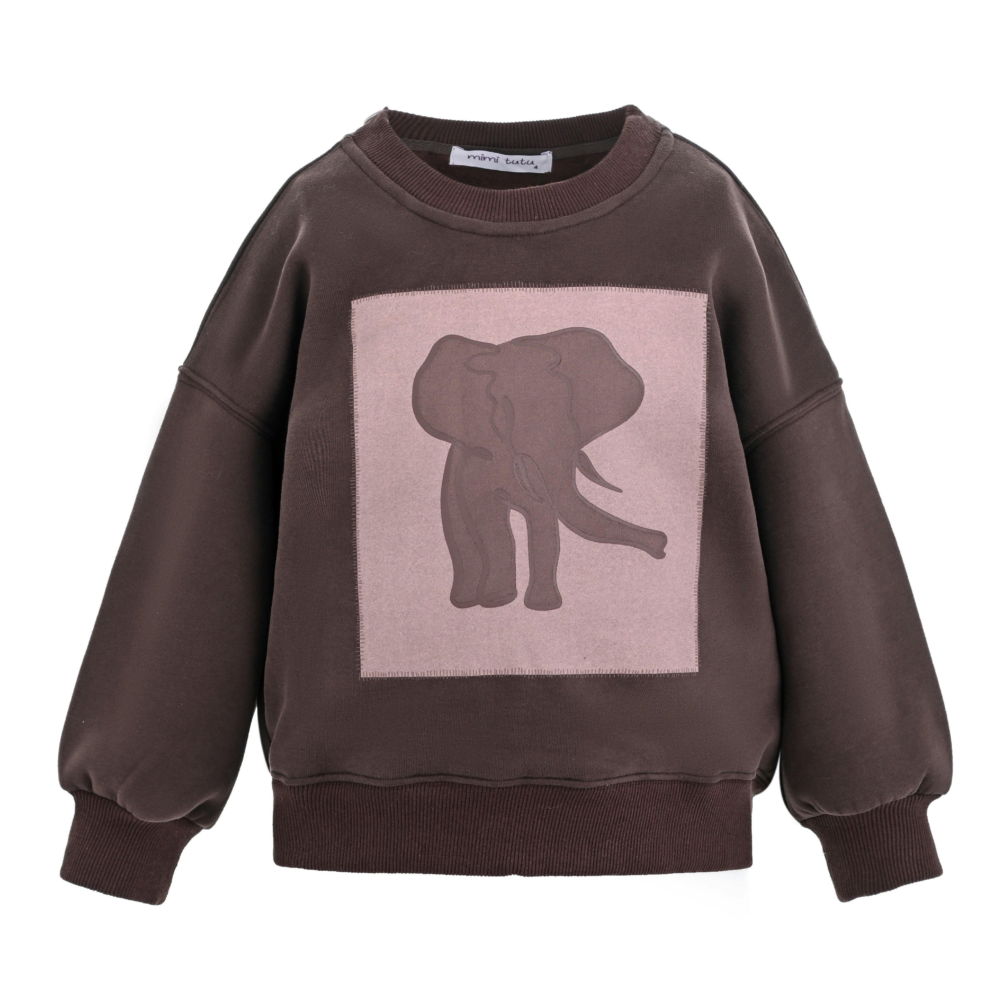 Brown Elephant Sweatshirt