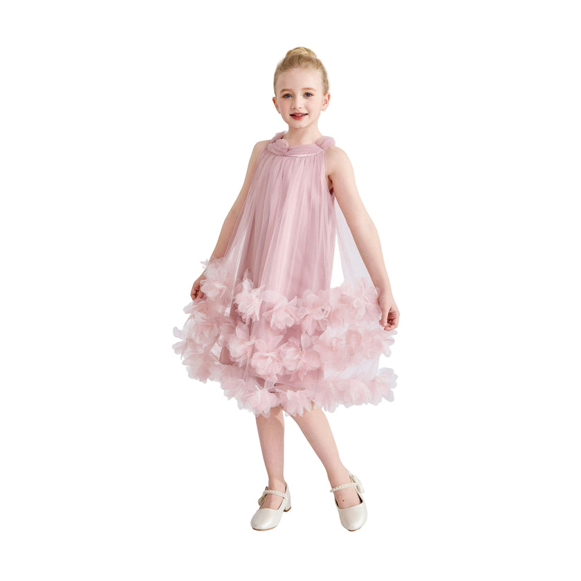 Pink Elaris Floral Gown