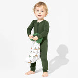 Classic Green Christmas Bundle - Bamboo Convertible Footies
