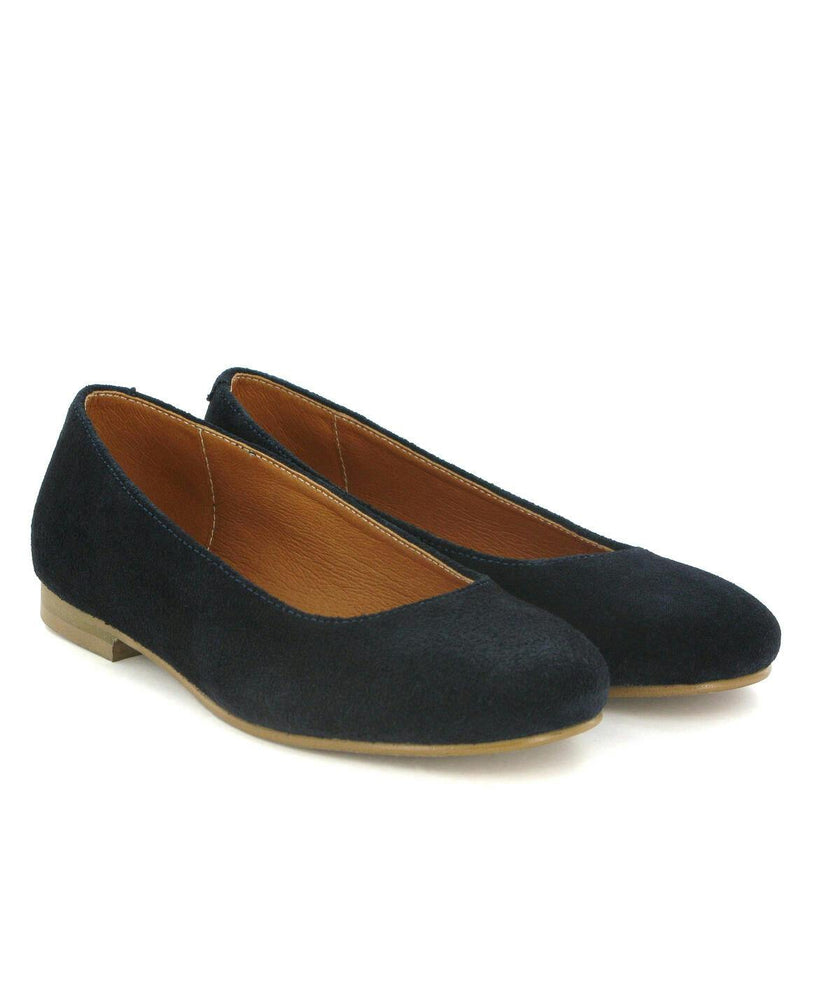 Suede Ballerinas, Dark Blue