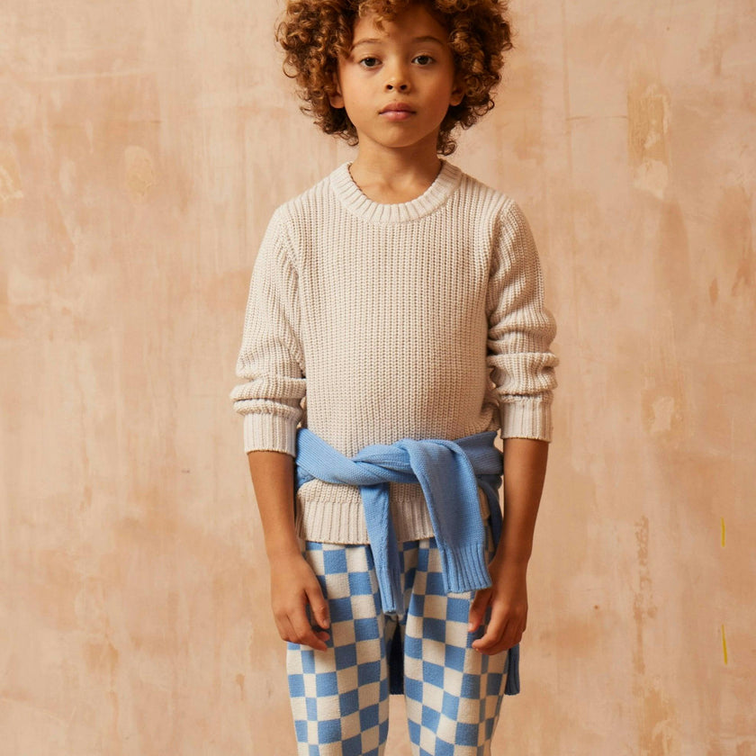 Classic Fisherman Jumper | Chalk
