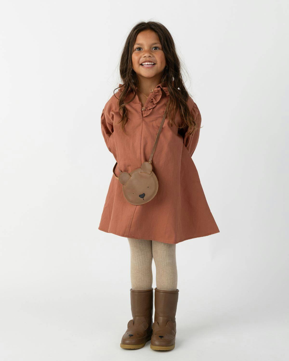 Britta Classic Purse | Bear | Cognac Classic Leather