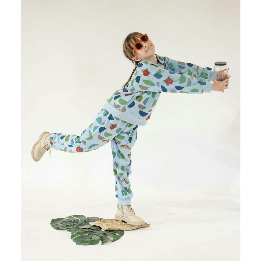 Kelsey Print Long Sleeve Pocket Sweatshirt