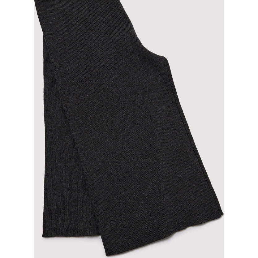 Chunky Ribbed Knit Elastic Waist Wide Leg Loose-Fit Pants