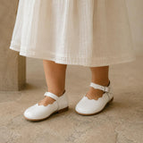 Toddler Ondina Ballet Flat | White Leather
