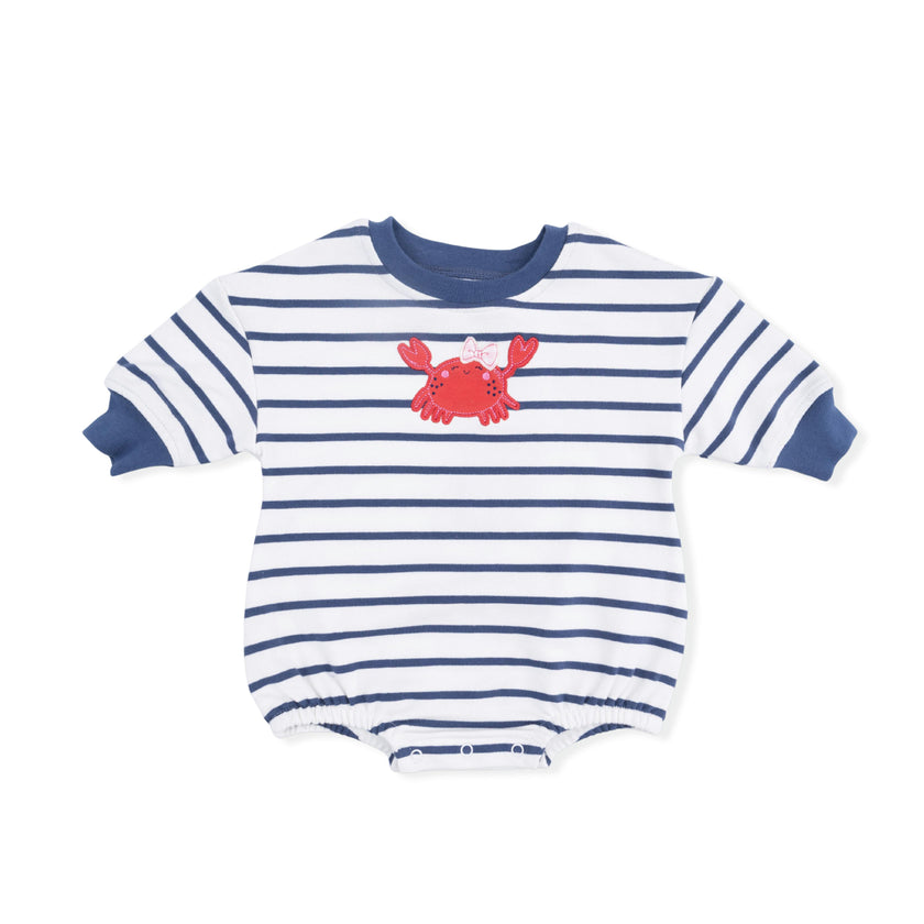 Sailor Sea Creatures Appliques - Sweatshirt Bubble Stripe