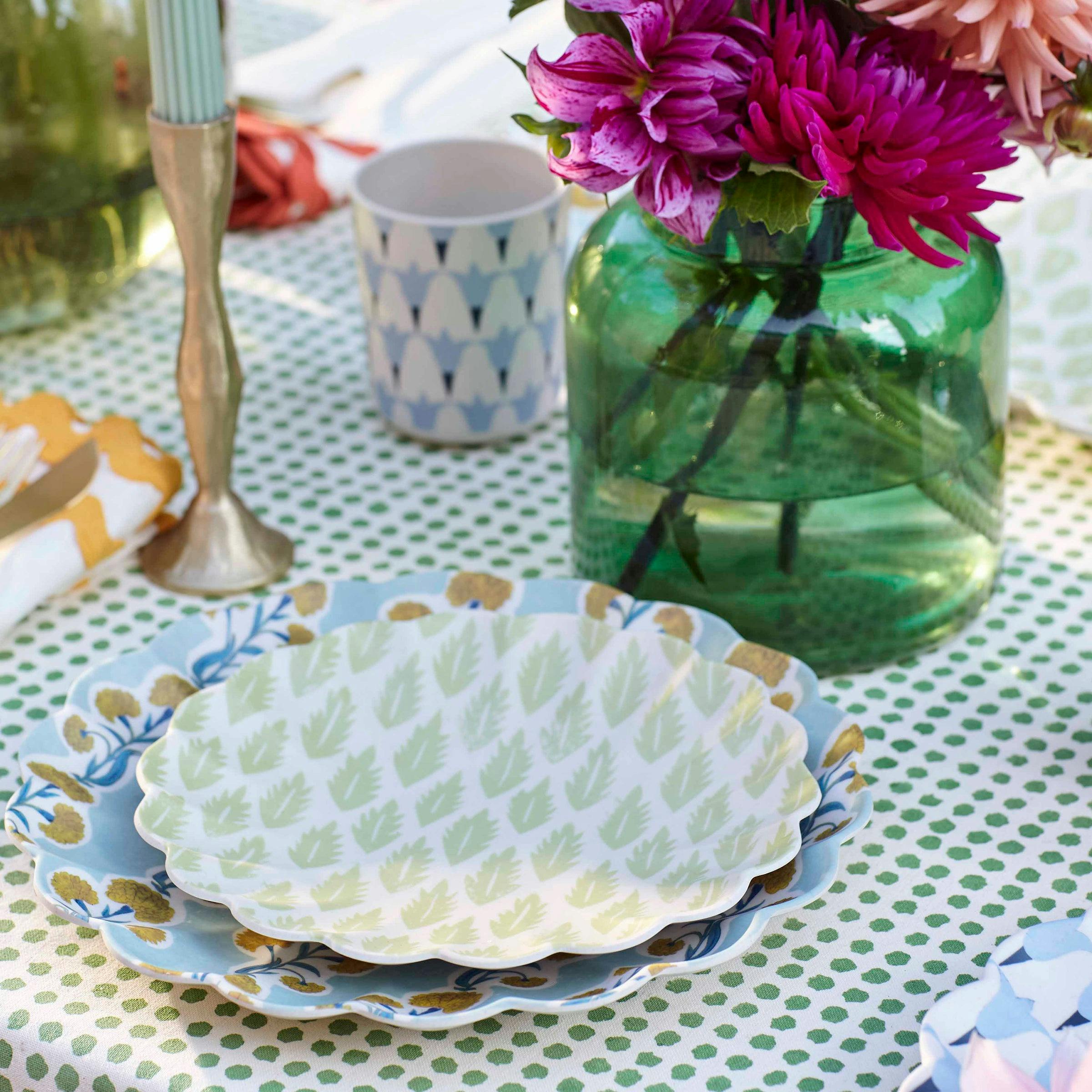 Meri Meri x Molly Mahon Patterned Reusable Small Plates