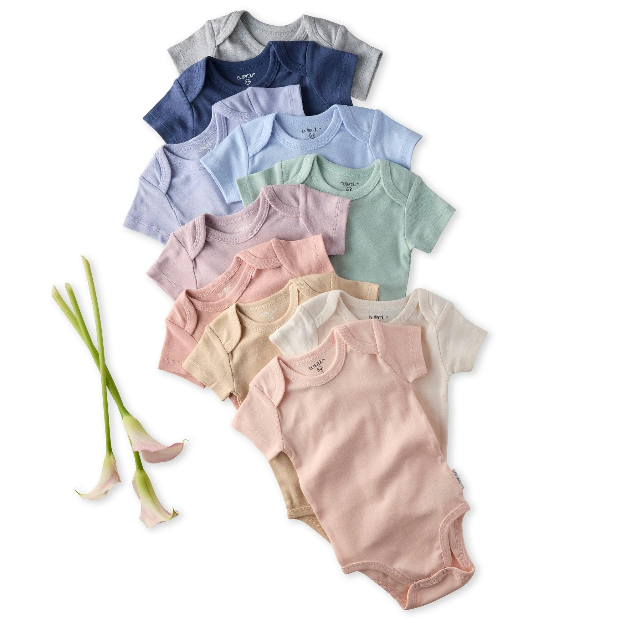 AVERY 10-Pack Short Sleeve Bodysuits