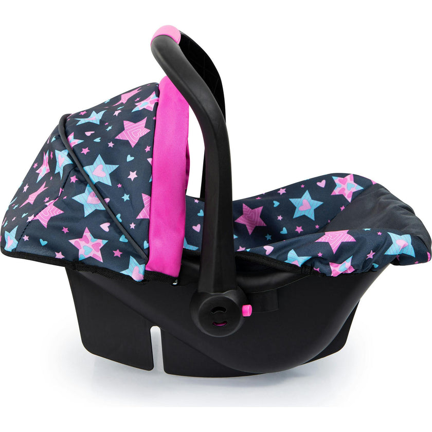 Design: Dolls Car Seat in Turquoise/Pink