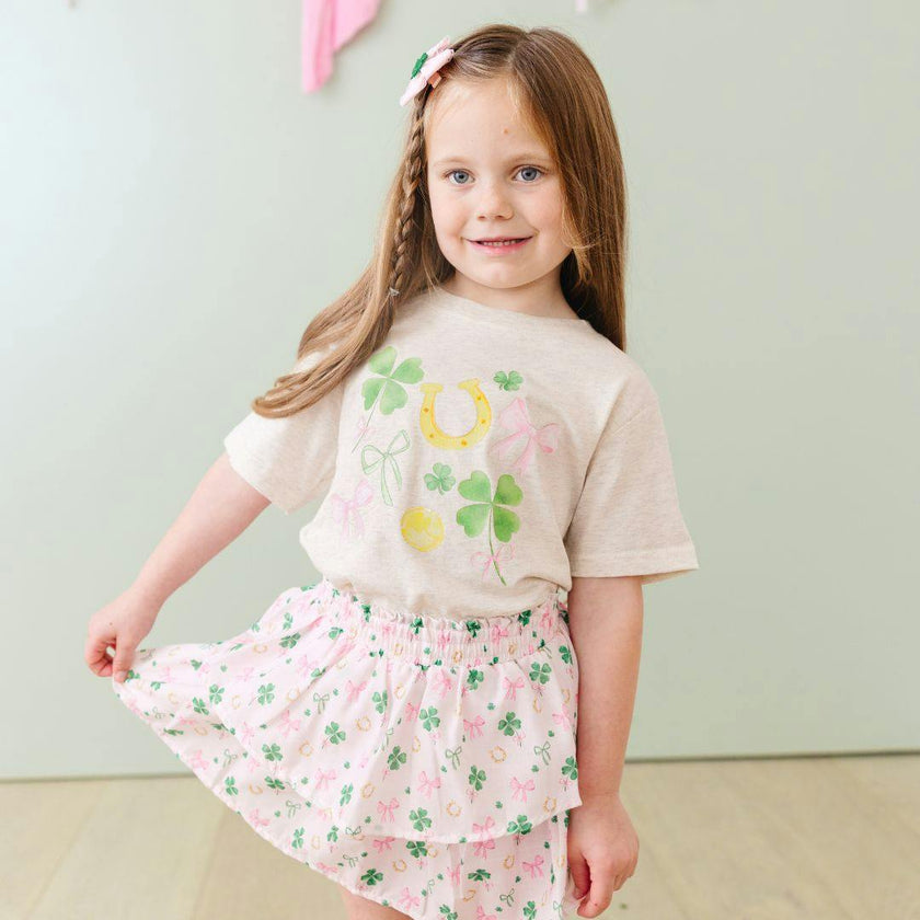 Shamrock Lace St. Patrick's Day Bow Clip