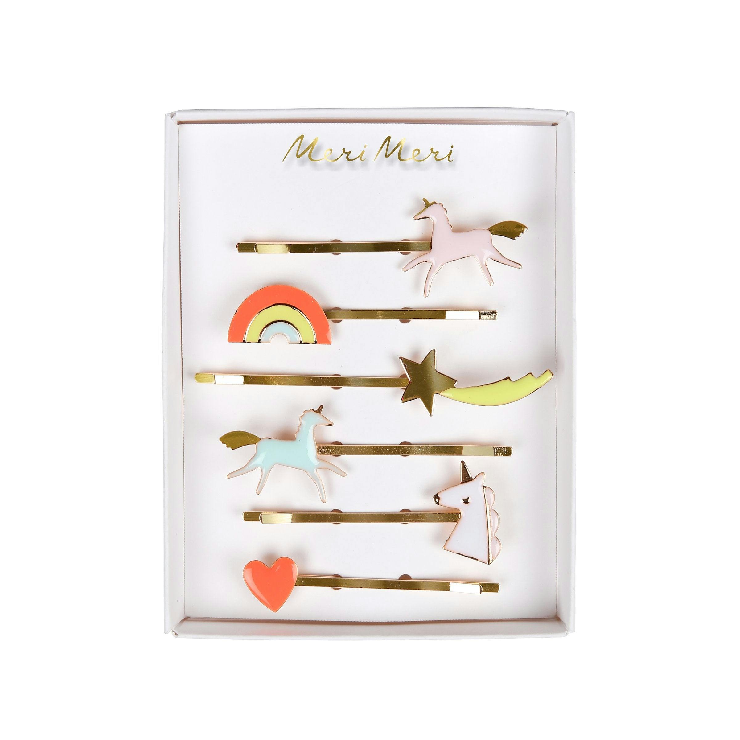 Unicorn Enamel Hair Slides