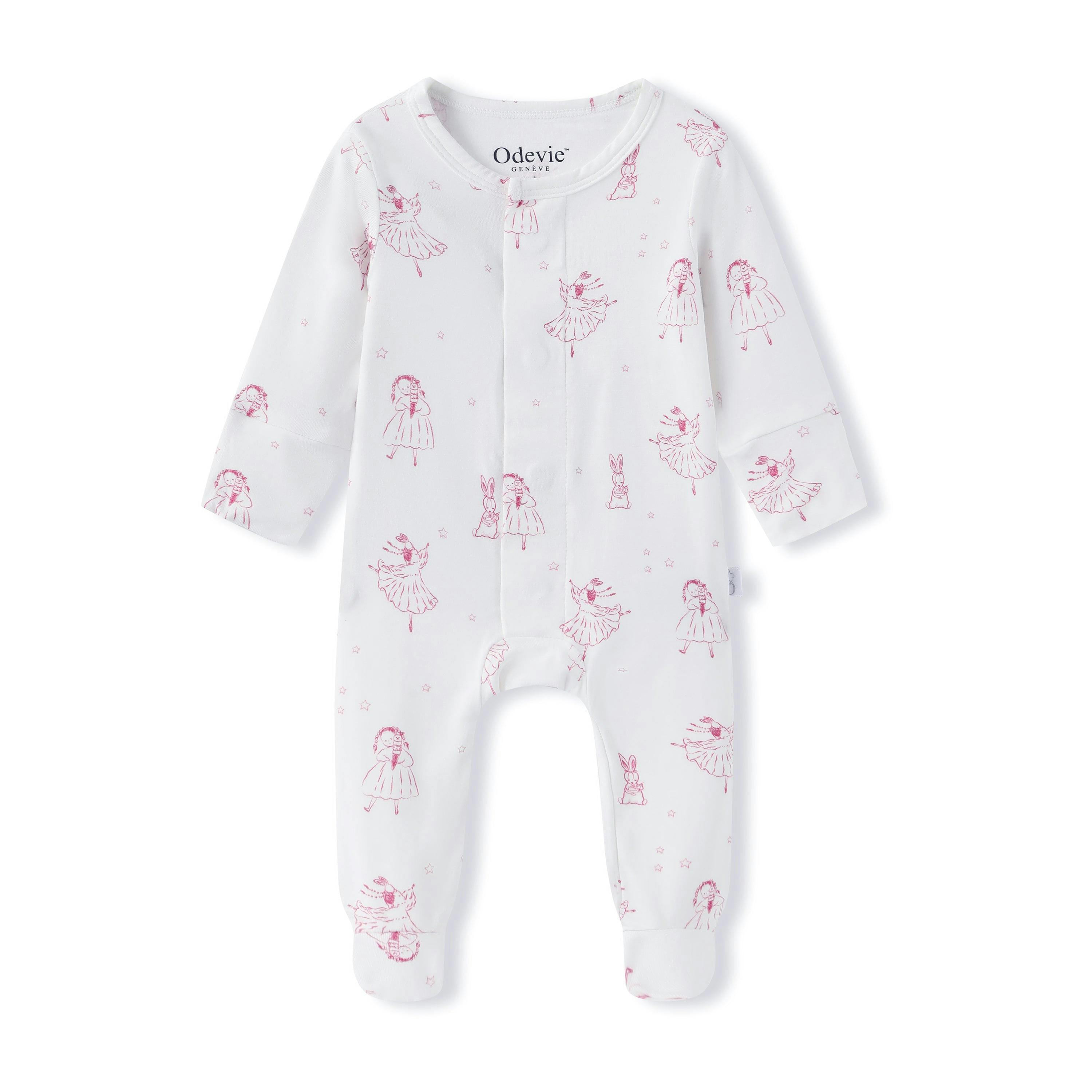 Bamboo Footie Pajama Sleepsuit - Princesse Rose