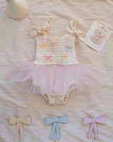 Bows Tutu - Ivory/Multicolor