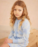 Chestnut Leaves Cardigan | Sky