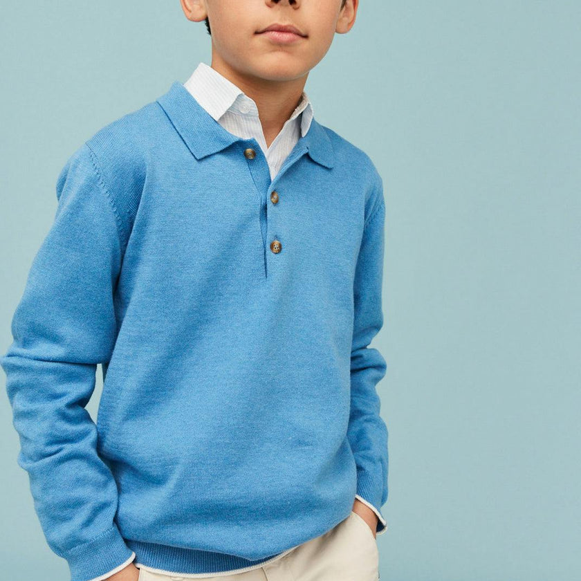 Cotton Polo Jumper