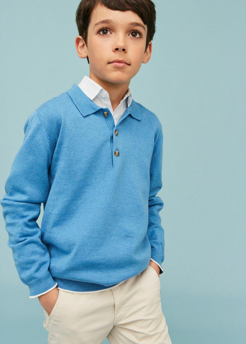 Cotton Polo Jumper