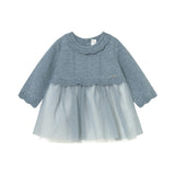 Newborn Girl Tulle and Knit Dress
