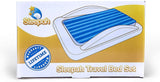 Inflatable Toddler Travel Bed – Kids Blow Up Air Mattress + Safety Bumpers