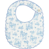 Audrey Toile Scallop Edge Lined Bib