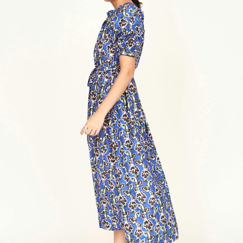 Somerset Dress in Lapis Wildflower