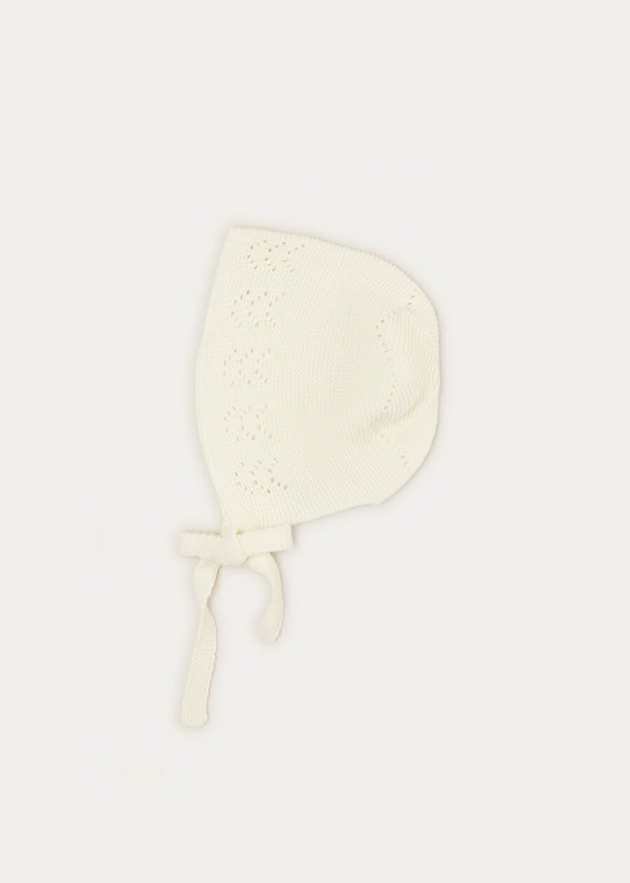 Openwork Bonnet In Cream (S-L)