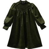 Rachel dress (olive-green velvet)