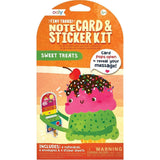 Tiny Tadas! Note Cards and Sticker Set - Sweet Treats - 6 Cards Envelopes