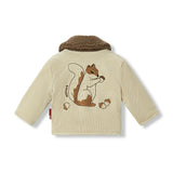Beige Corduroy Sherpa Reversible Jacket