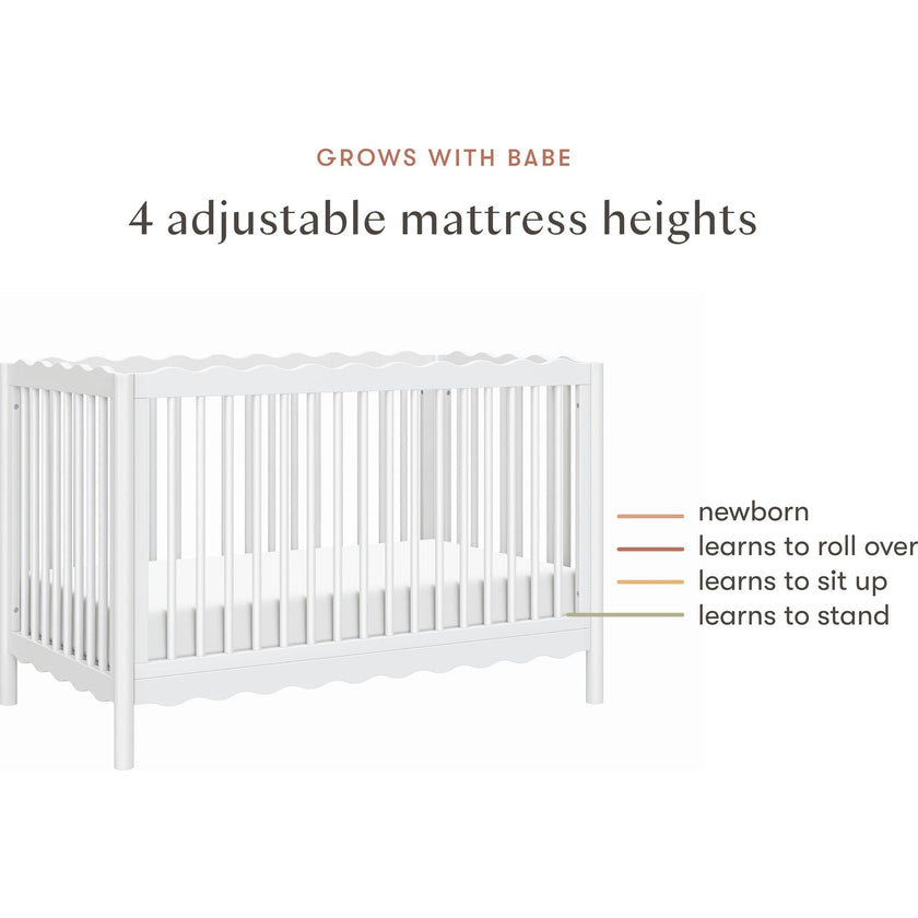 Swell 4-in-1 Convertible Crib with Toddler Bed Conversion Kit