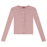 Cropped Knit Cardigan