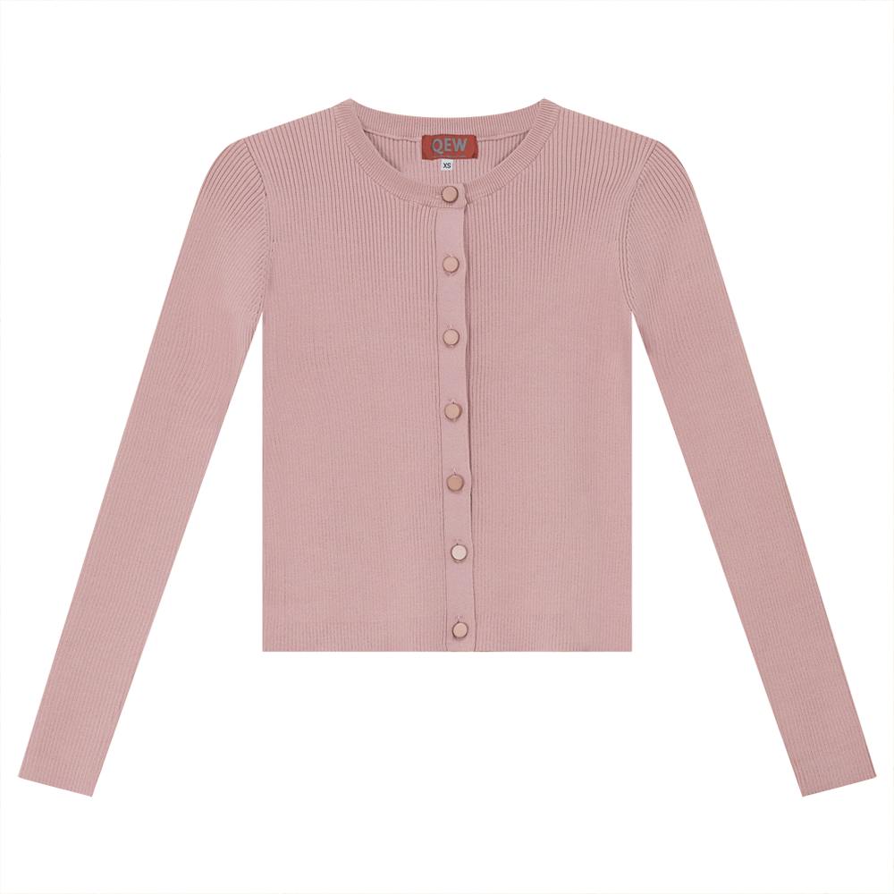 Cropped Knit Cardigan